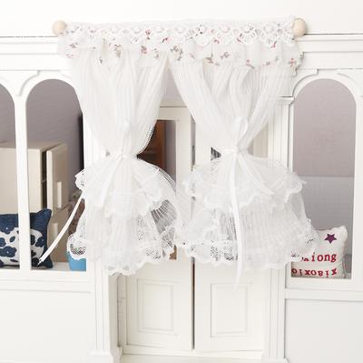 1:12 Puppenhaus Miniatur Spitze Fenster Vorhang Puppe Hause Tür Vorhänge Schlafzimmer Möbel Dekor Spielzeug Micro Leben Szene Dekor