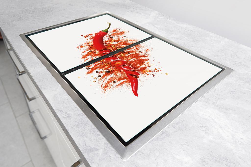 SZKLANA PŁYTA OCHRONNA DESKA 75x52 CHILLI