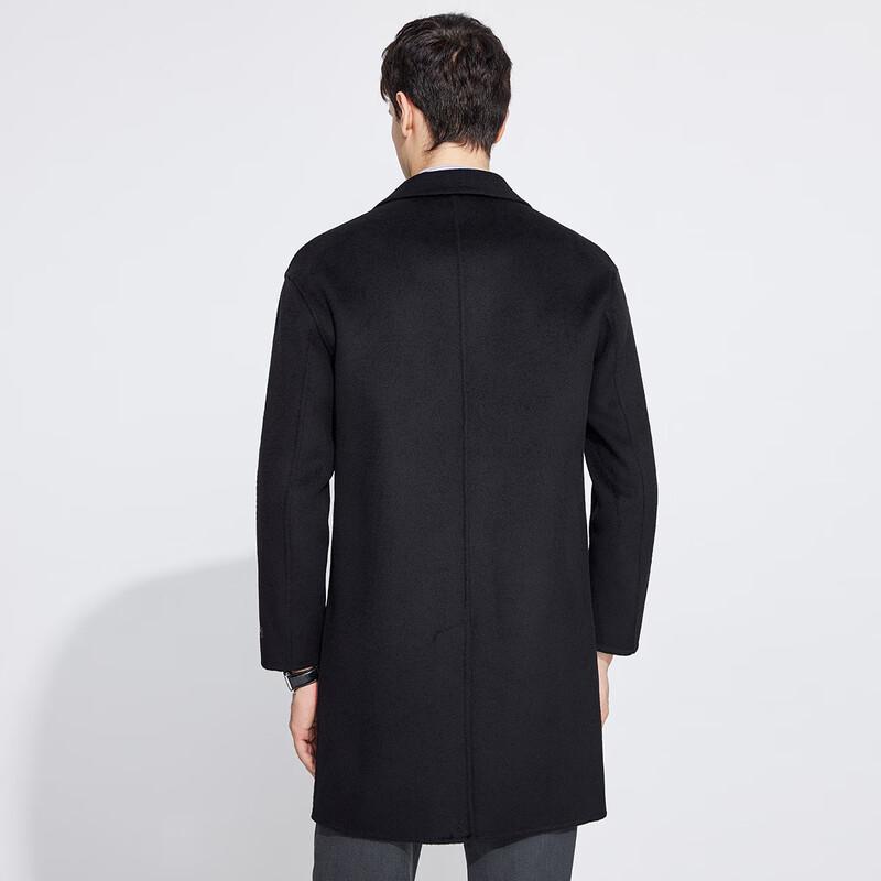 LANDUO Men's Mid-Length Wool Blend Winter Overcoat