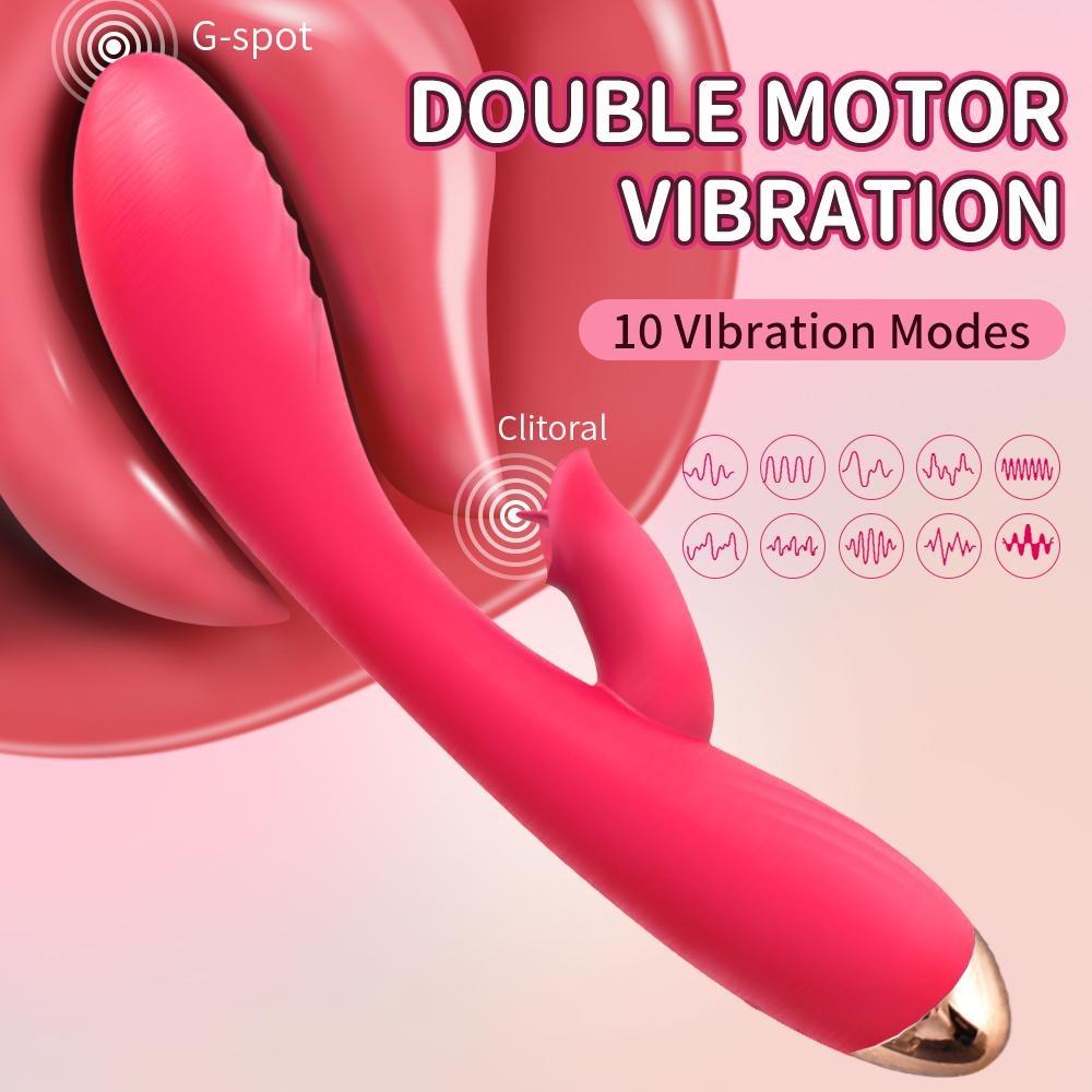 G Spot Couple Vibrator with Heating Function for Clitoris G-spot Stimulation APP Remote Control Vibrator Dildo with 10 Vibrating for Women Couple