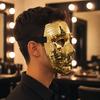Lightweight Glitter Face Mask Halloween Disco Ball Mask, Breathable Mirror Mosaic Masquerade, Shiny Effect Party Costume for Dance Performance,