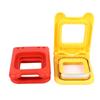 2 Pcs Red and Yellow Square Sandwich Cutter Stainless Steels Sandwich Cutters Set Sandwich Cutting