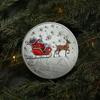Santa Gold Coins Christmas Eve Boxes, with Message Card, Christmas Commemorative Coins New Year, Santa Claus Souvenir Coin