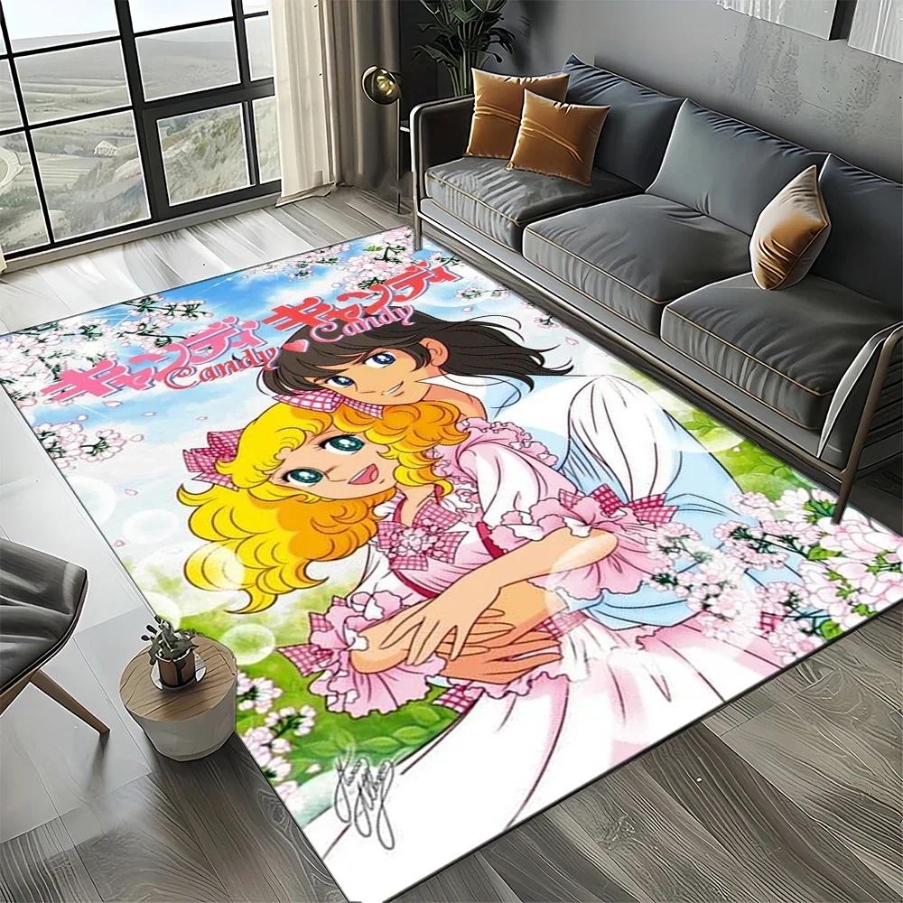 Candy Candy 27 Style New 3D Girl Cartoon AnimeRug Carpet for Living Room Bedroom Decor,Non-slip Decoration for Sofa Doormat Kid