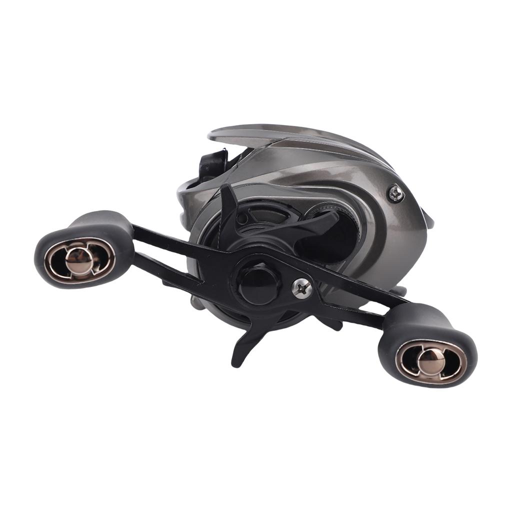 7.0:1 Übersetzungsverhältnis 5+1BB Baitcasting-Rolle 8kg Bremskraft Angelrolle Süßwasser Salzwasser Wurfrole Linkshand