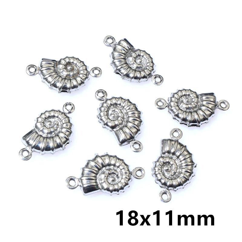 20pcs Stainless Steel Animal Charms Fish Turtle Bee Bear Pendants Crafts for Necklace Bracelet Earrings DIY Jewelry Accessories