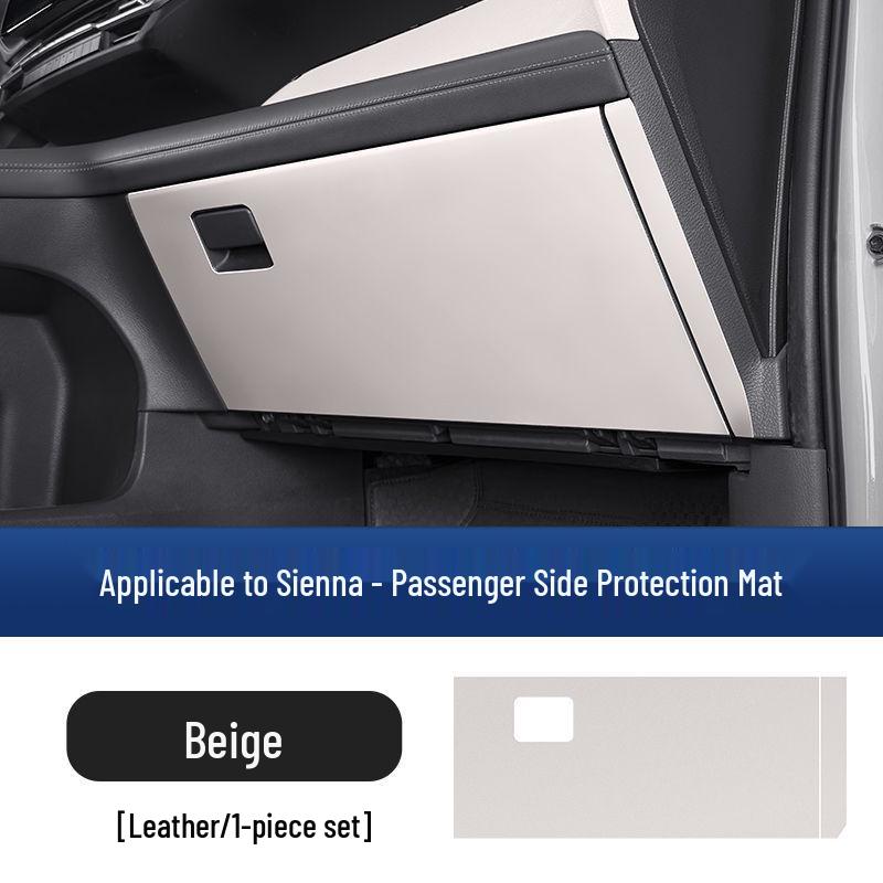 Toyota Sienna Пассажирская сторона Коврик для ног - Защитная накладка серого цвета для бардачка.