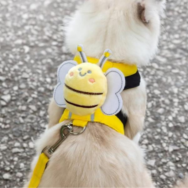 Katzen Geschirr Hund M Leine Kleidung Set, Gelb