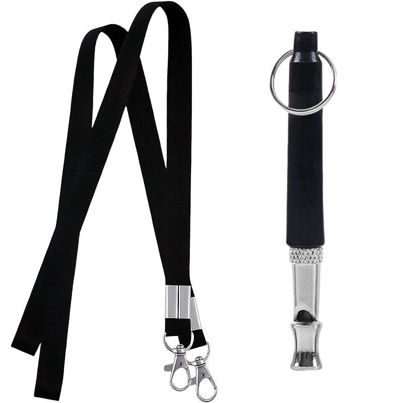 Adjustable Stainless Steel Ultrasonic Dog Training Whistle with Lanyard