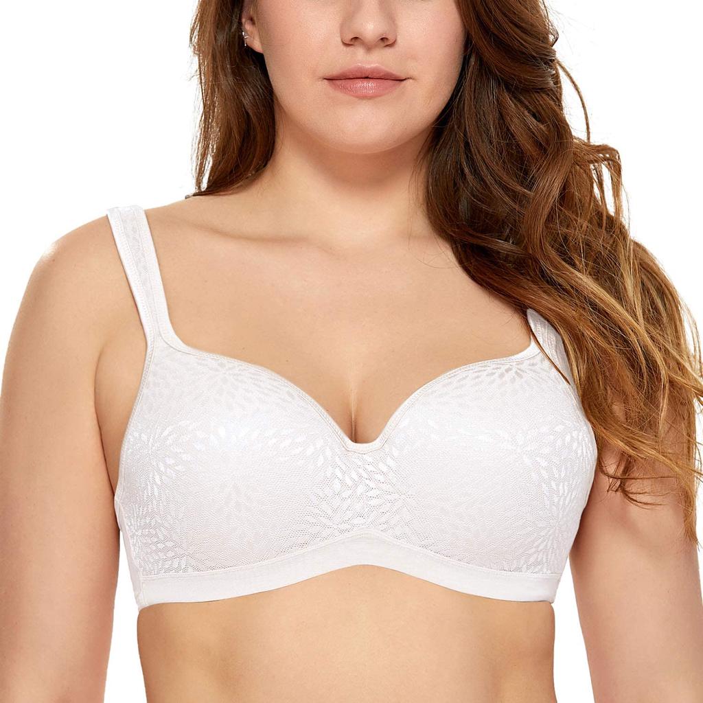 Womens Jacquard Full Cup Support Foam Contour Underwire Bra Womens Jacquard Full Cup Support Foam Contour Underwire Bra