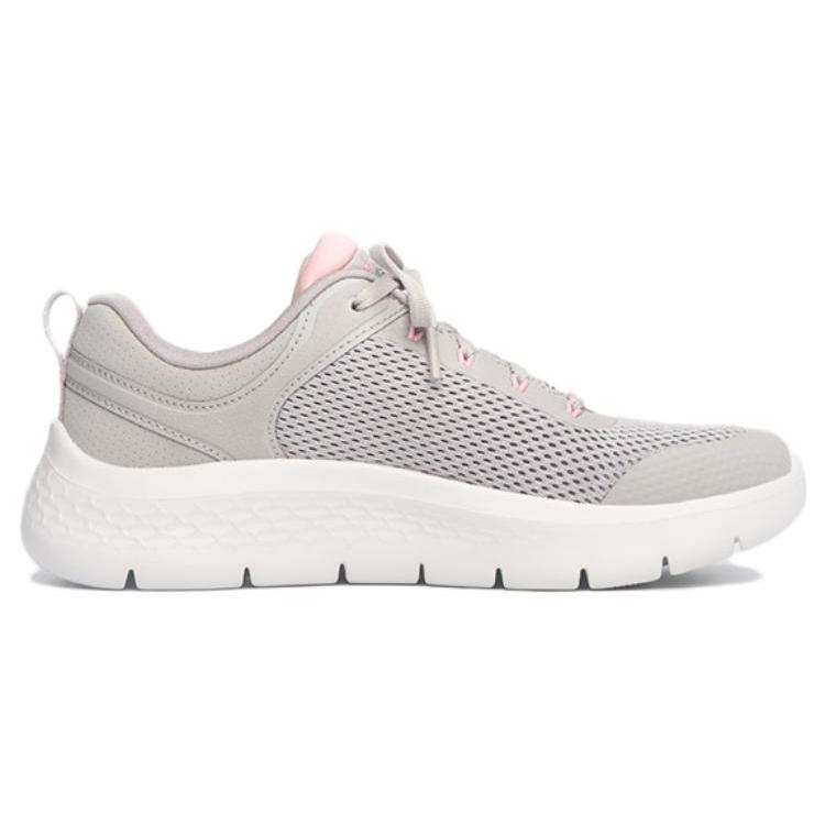 Skechers Go Walk Flex Abrasion Resistant Low Top Walking Shoes Women's Gray 124817-TPPK