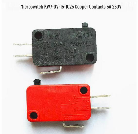 Copper Contact KW7 Series V-15/152/153/155-1C25 Microwave Oven Micro Switch