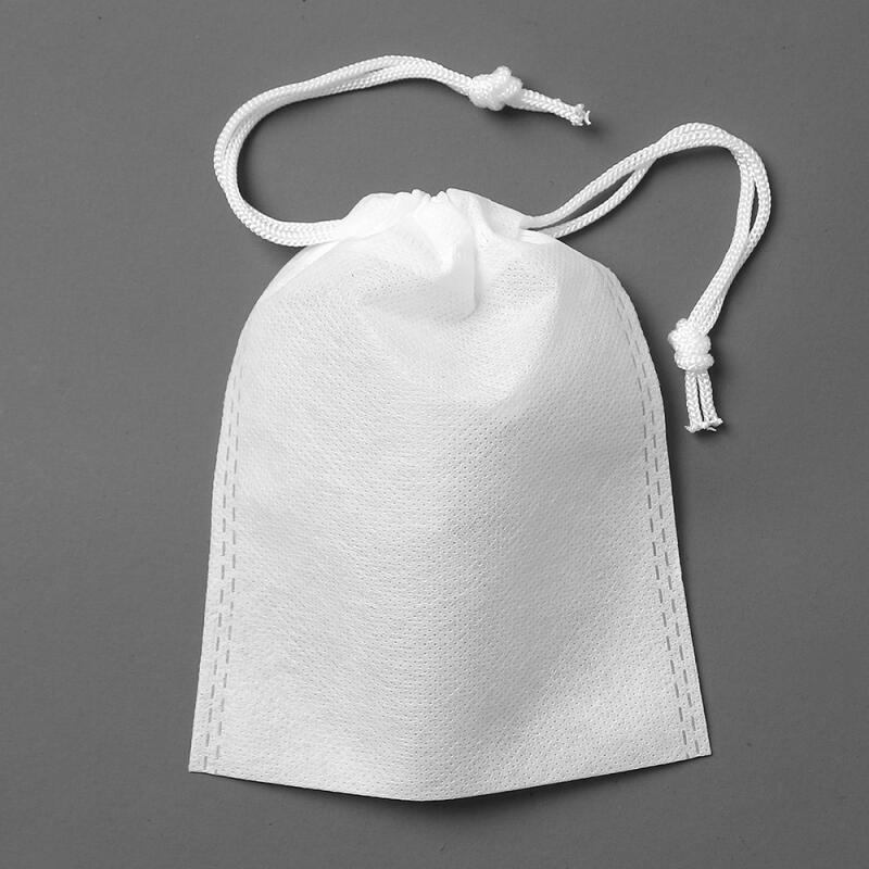 Двусторонняя нетканая сумка на завязках набор 30 шт 12x15см белый 3390₽
