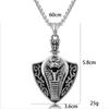 Egyptian Power Cobra King Retro Metal Pendant Men's Fashion Necklace