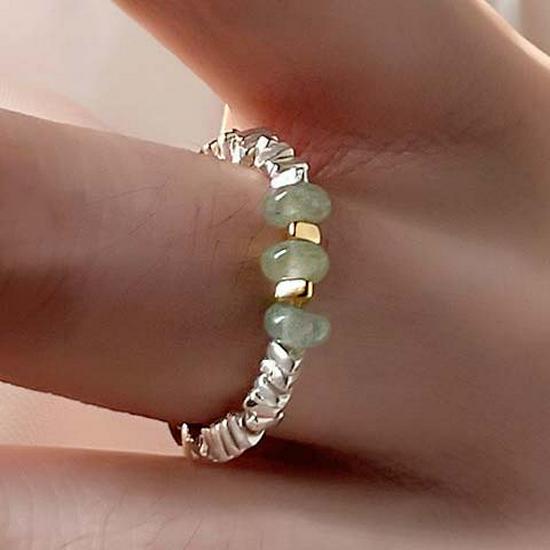 

Трендовое женское открытое кольцо из стерлингового серебра 2025 года, с нерегулярным дизайном - Универсальное, стильное и современное кольцо на указательный палец Adjustable