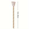 [Copper Garden Stakes] 6pcs, 12-inch Electroculture Plant Stakes, Electroculture Copper Coil Antenna For Growing Gardens