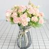 Artificial Flowers Silk Hydrangea Bouquet Home Room Wedding Bridal Bouquets Outdoor Garden Festival Party Diy GiftBox Decoration
