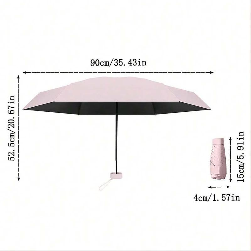 Mini Umbrella Capsule Umbrella Rain and Sun Protection Outdoor Travel Portable Sunshade Umbrella with Storage Box 01