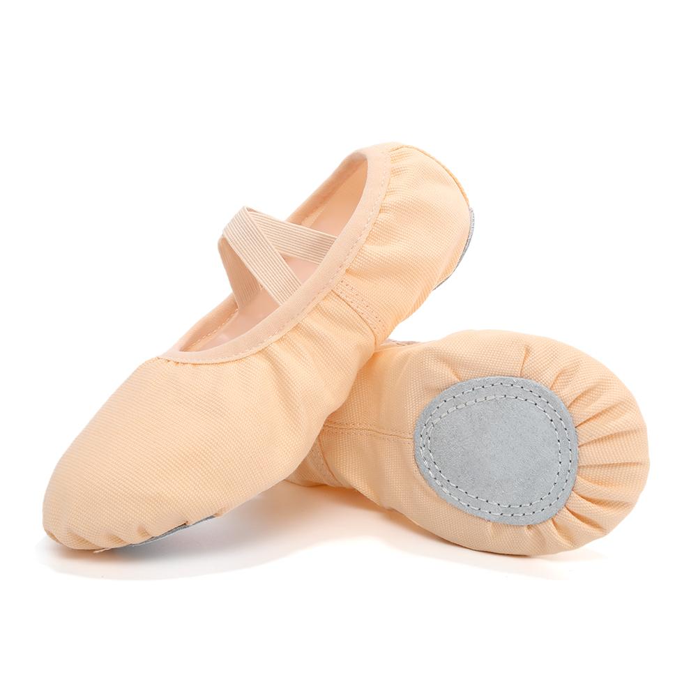 Women/Girls' Ballet Shoes Canvas Flat Split Soft Sole Dance Slippers Adult Gymnastics Belly Yoga Ballerina Training Shoes