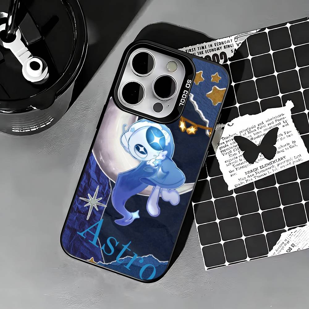 Astro Dandys Game World Phone Case For iPhone 17,16,15,14,13,12,11 Plus,Pro Max,XS,Colored silver phone case