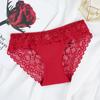 New Sexy Floral Lace Women'S Panties Female Hollow Out Briefs Transparent Low Rise Ladies Underwear  Size M-Xl Lingerie