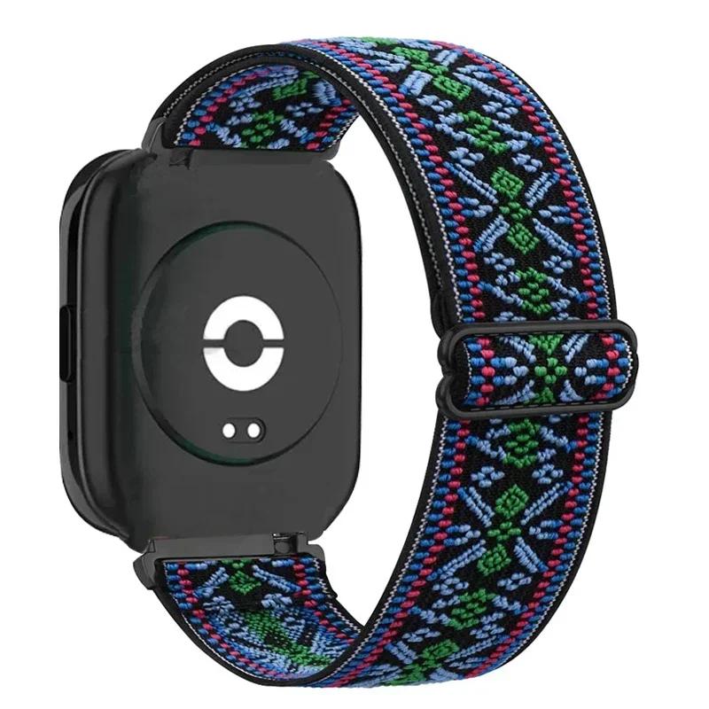 Nylonarmband für Redmi Watch 3 Active/Lite Band Elastisches Ersatzarmband Armband Correa Gürtel für Redmi Watch 3 Lite