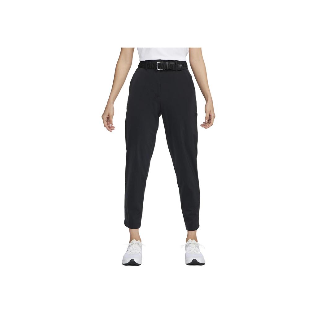Nike Pantaloni da Golf Tour Dri-Fit Monocolore Vita Media Slim Straight Casual Pantaloni Donna Neri FD5609-010