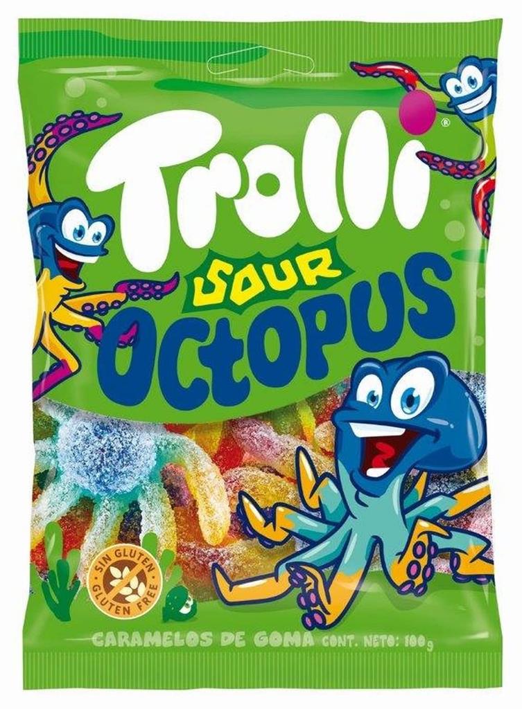 Trolley Sour Octopus 100g X 12 Bags