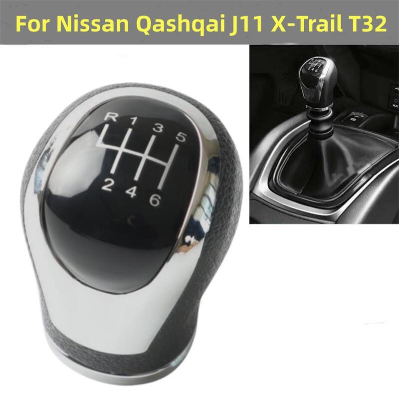 For Nissan Qashqai J11 X-Trail T32 2016-2017 Manual Gear Shift Knob Lever Stick Pen Head Ball Car Accessories Auto Replacement