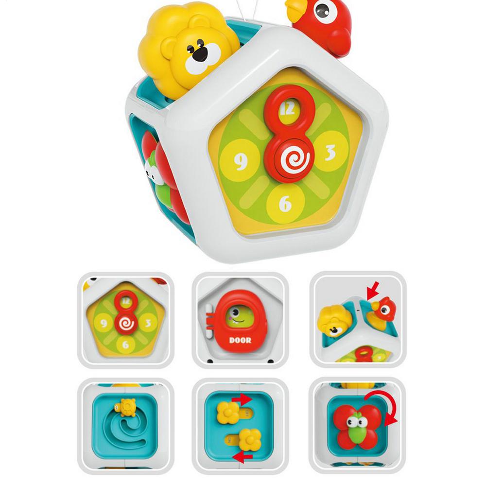 Activity Cube Sensory Learning Cube Learning Interactive Fidget Educational Development Games for 12-18 Months Boy Girl Kids