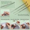 Animal Needle Felting Supply Beginner Wool Felting Tool with Needle Instruction Wool Roving Wood Handle