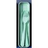 Wheat Straw Tableware Chopsticks Fork Spoon Three-piece Gift Portable Travel Chopsticks Fork Spoon Tableware Set