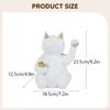 Cat Figurine Feng Shui Wealth Decor Desktop Ornament Home Tabletop Animal Sculpture for