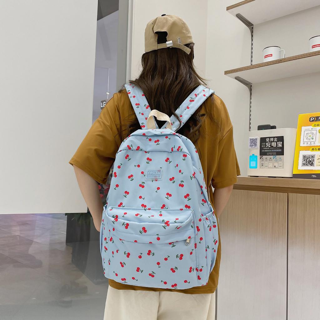 Schoolbag fashion schoolbag women's large capacity fashion summer travel backpack college student versatile backpack one piece