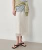 Ost Kaka Sheer Layered Maxi Skirt Ivory