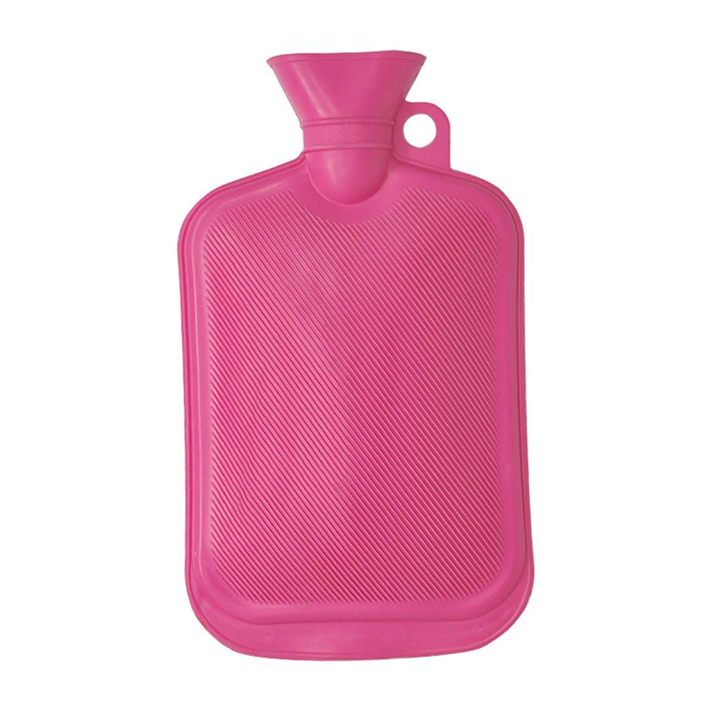 Pink Rubber Hot Water Bottle Bag with Ears 650ml/1000ml/1700ml Capacity Heat Resistant and Durable Hand Warmer