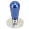 58mm Kaffeetamper Aluminiumlegierung Ergonomischer Griff Gleichmäßige Kompression Kaffeepresse Tamper für Zuhause Kaffeehaus Blau