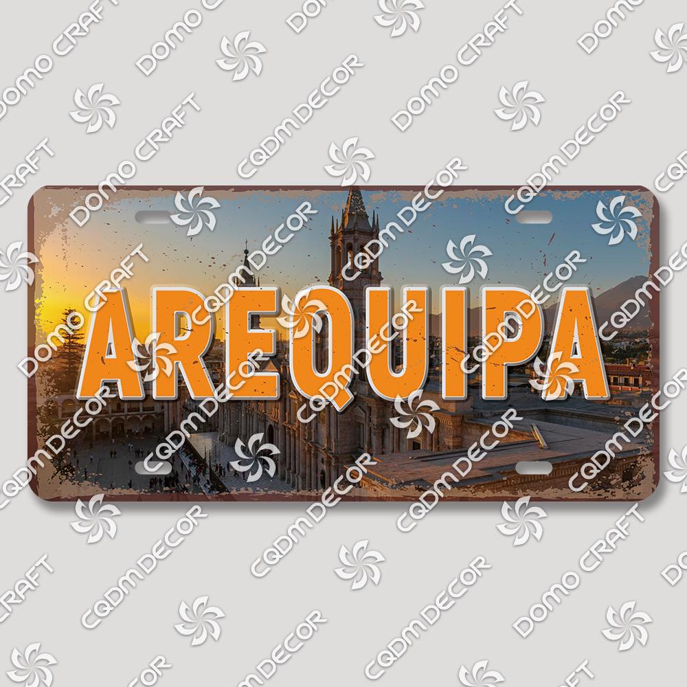 Retro National City Plaques Metal Plate Chile Brazil Mexico Metal Tin Signs Garage Car Club Living Room Home Wall Decor