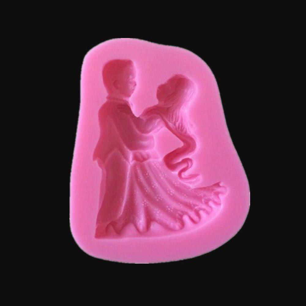 Силиконовая форма, разнообразная юбка, платье, силиконовая форма, жених, невеста, помадка, форма для торта, инструменты для выпечки розовый