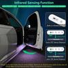 Multifunctional Wireless Magnetic Door Sensor Light Car Trunk Light In-Car Reading Light USB Rechargeable 7 Color Adjustable