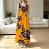 Women's Floral Sleeveless Maxi Dress Comfy Fabric,Flowy Skirt,Bright Colors,Versatile for Vacation & Casual Occasions