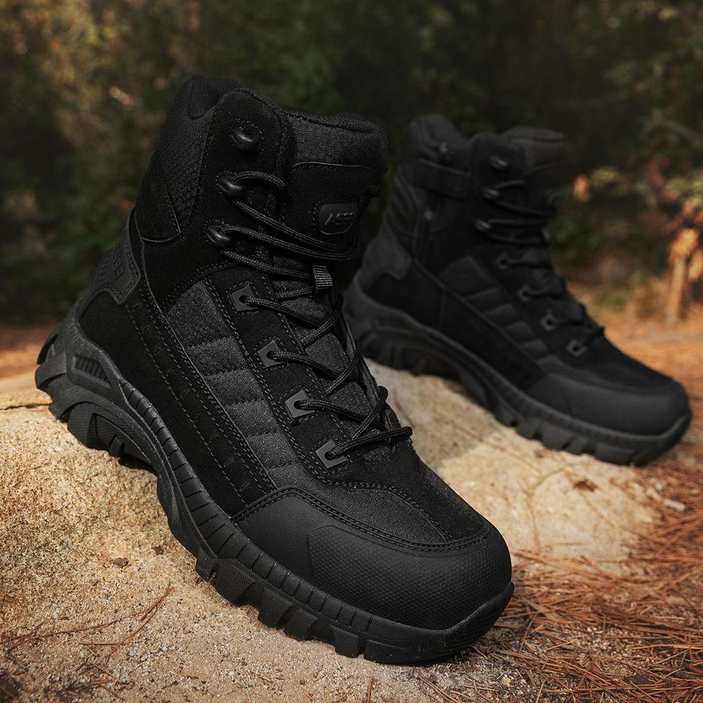 Men's 2025 Tactical Desert High-Top Military Hiking & Mountaineering Boots - Large Size Outdoor Footwear