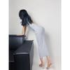 Knock Sexy European and American Ladies Temperament Sheath Long Dress Silm Slim Backless Sling Dress Tall Lengthened