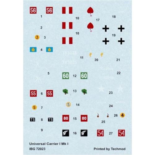 IBG 1/72 British Universal Carrier Mk.1 Early Model Plastic Model Kit PB72023