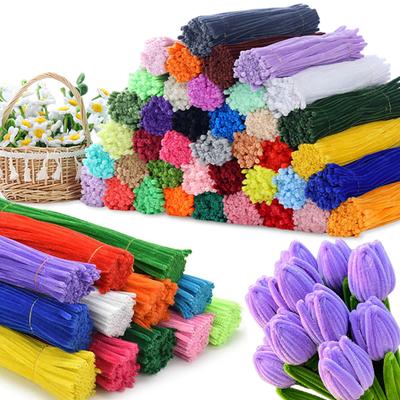 100/300/500pcs Colorful Pipe Cleaner Twisting Stick Handicraft DIY Art Supplies Festival Party Birthday Gift Indoor Decor XJM
