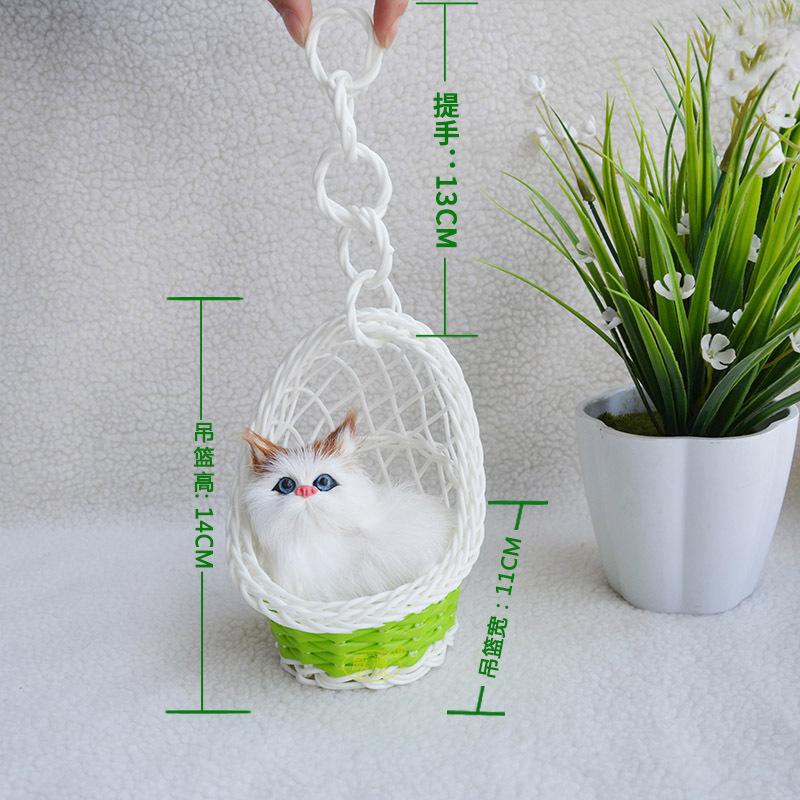 Simulation Korb Katze Tier Ornamente Geschenke Touristische Souvenirs Geschenke