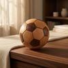 Fußball-Ornament Ineinandergreifende Holzteile Holz Poliert Feier Dekoration für
