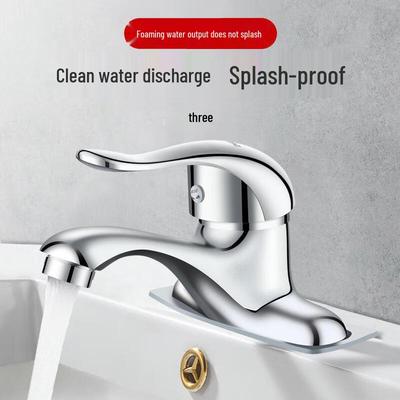 Kalınlaştırılmış Alaşım Sıcak & Soğuk Çift Delikli Lavabo Bataryası