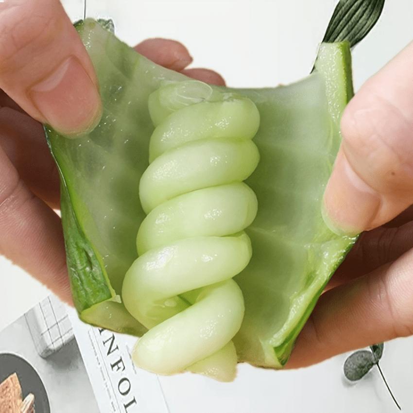 1 pièce Coupe-légumes spirale en acier inoxydable - Coupeur manuel pour pommes de terre, carottes, concombres - Idéal pour la préparation de salades et les repas de camping, Coupe-légumes