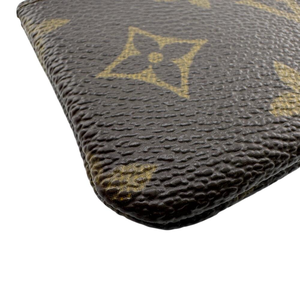 LOUIS VUITTON M62650 Key ring Monogram leather Pochette Cre Coin case Brown leather Women Used